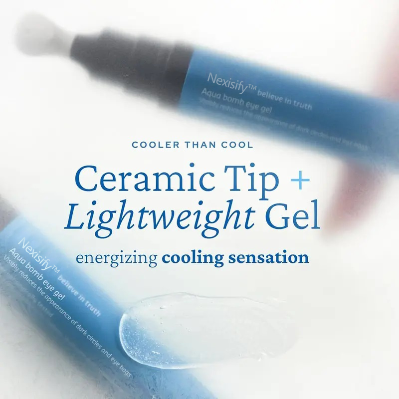 Nexisify™ Eye Gel – Depuff, Brighten & Hydrate Instantly (Free high-end makeup brushes)
